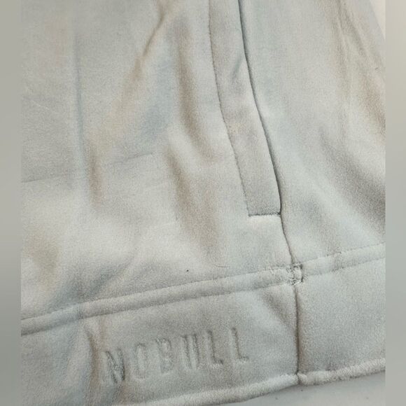 NWT NOBULL Women’s Sleeveless Crowl Neck Fleece Hoodie Light Gray - Size XS - Picture 6 of 7